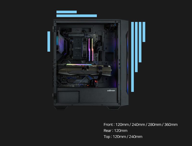 เคส Zalman i3 NeoTG พร้อมพัดลม ARGB 4 ตัว โชว์ไฟให้แสบตา ในราคาสุดคุ้ม 5 ZALMAN I3 Neo TG 04