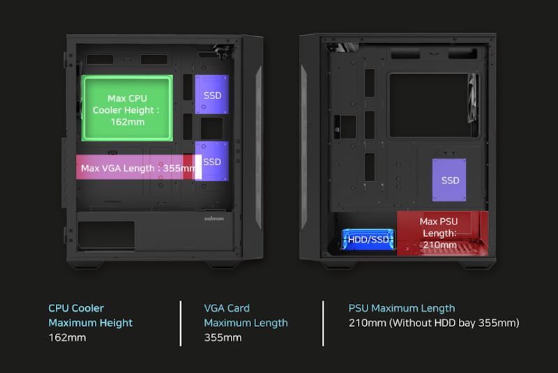 เคส Zalman i3 NeoTG พร้อมพัดลม ARGB 4 ตัว โชว์ไฟให้แสบตา ในราคาสุดคุ้ม 6 ZALMAN I3 Neo TG 05