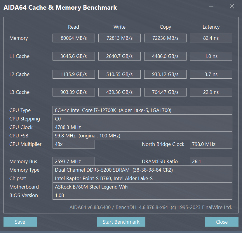 รีวิวเมนบอร์ด ASRock B760M Steel Legend WiFi รองรับซีพียู อินเทล คอร์ เจนฯ 12 และ 13 13 cachemem 5200