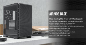 ascenti พร้อมจำหน่าย MONTECH AIR 903 BASE เคสเกมมิ่งรุ่นใหม่ล่าสุด เพิ่มพลังการระบายความร้อนอย่างเหนือชั้น