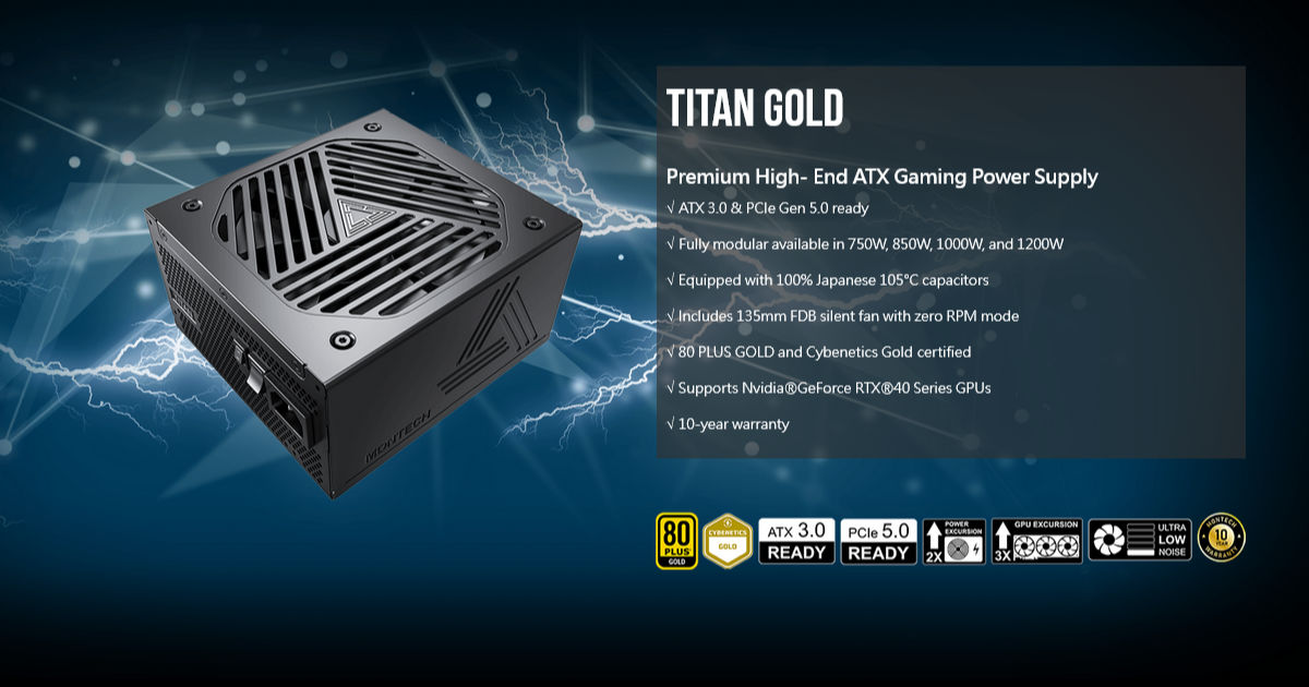 MONTECH PSU TITAN GOLD Cover