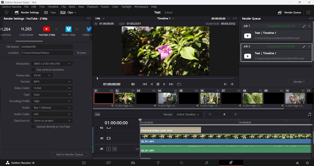 HP VICTUS GAMING 16-S0080AX เกมมิ่งโน้ตบุ๊กที่พร้อมขับเคลื่อนการประมวลผลในยุค AI ด้วยขุมพลังจาก AMD Ryzen 7 7840HS 34 Davinci Resolve Edit
