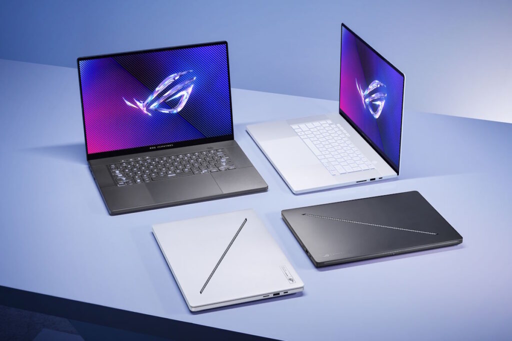 ASUS ROG ต้อนรับปี 2024 ด้วย AI และเกมมิ่งโน้ตบุ๊กซีรีส์ Zephyrus ที่ได้รับการออกแบบใหม่ทั้งหมด 3 2024 Zephyrus G14 and Zephyrus G16 in Eclipse Grey and Platinum White