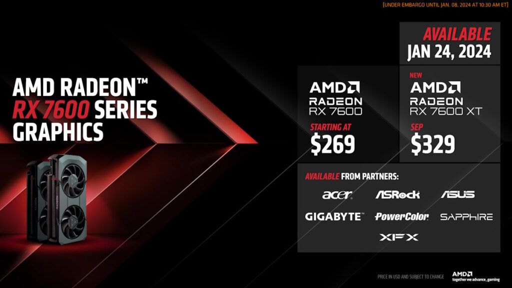 AMD Radeon RX 7600 XT Press Deck 09