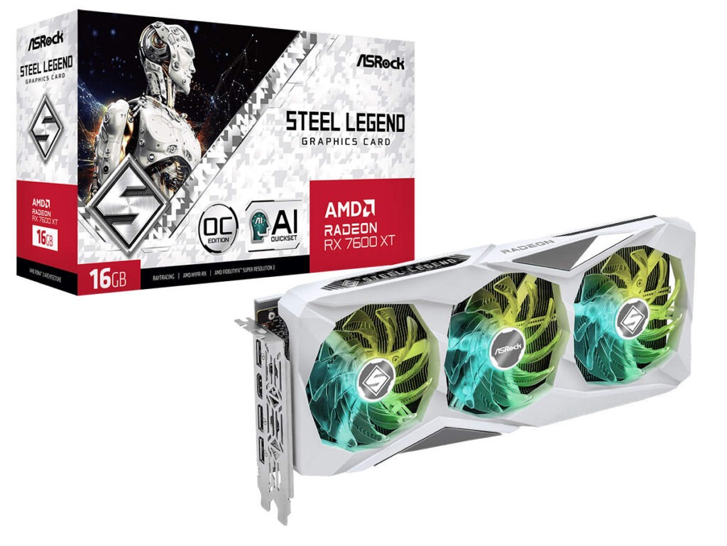 AMD Radeon RX 7600 XT Steel Legend 16GB OC