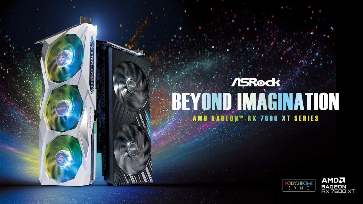 ASRock Launches AMD Radeon RX 7600 XT Series Graphics Cards