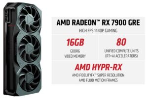 AMD ประกาศวางจำหน่ายกราฟิกการ์ด AMD Radeon RX 7900 GRE