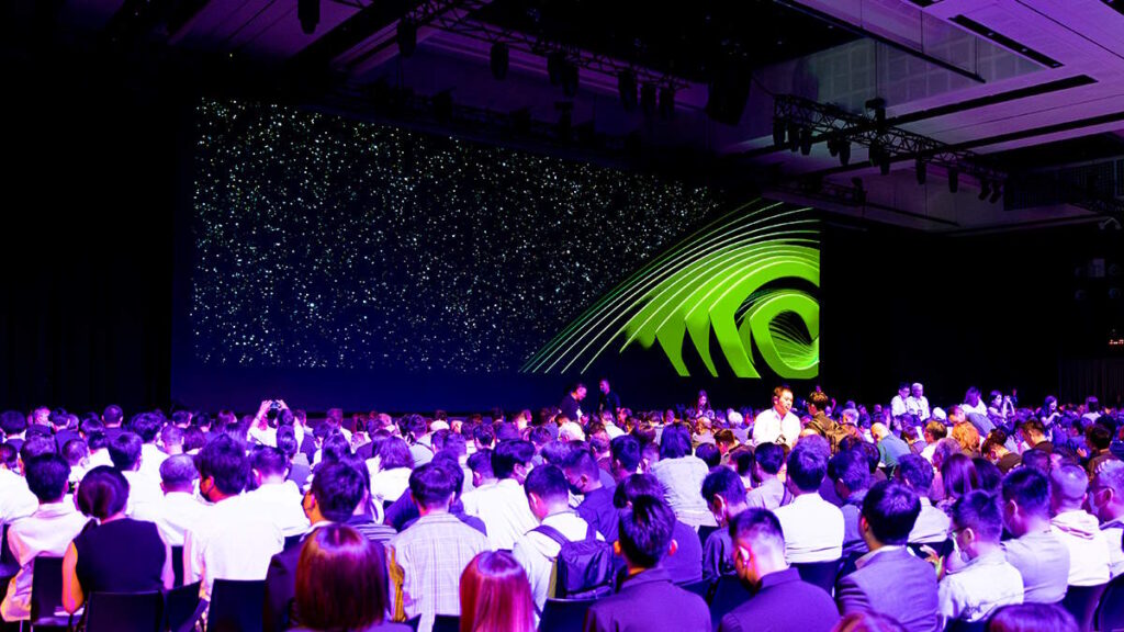 NVIDIA GTC keynote crowd