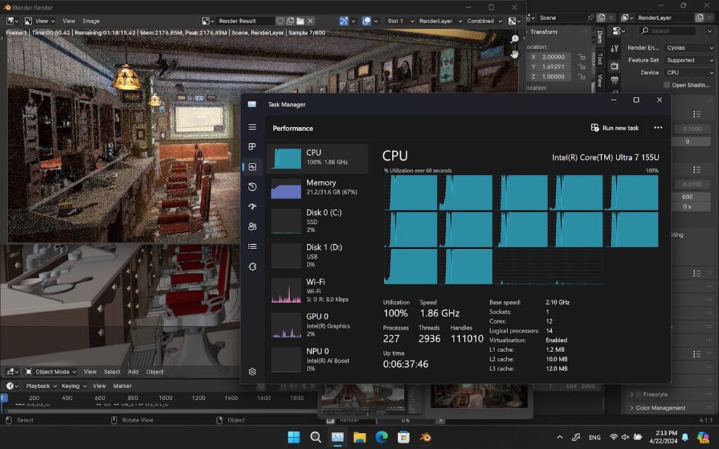Blender Taskmanager