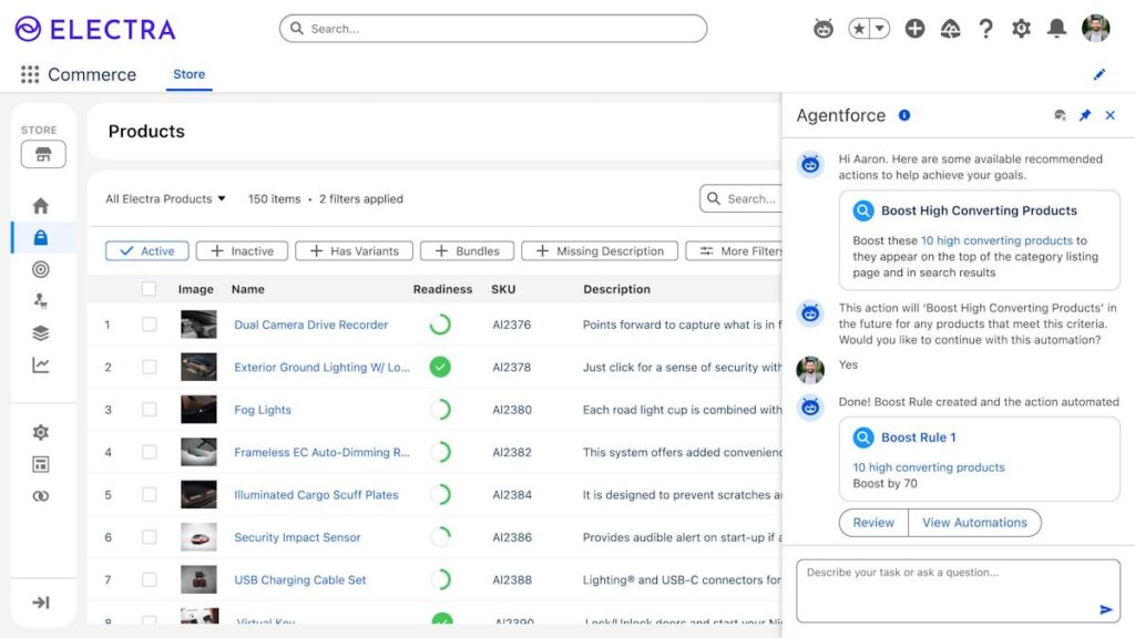 Commerce Cloud Agentforce Merchant