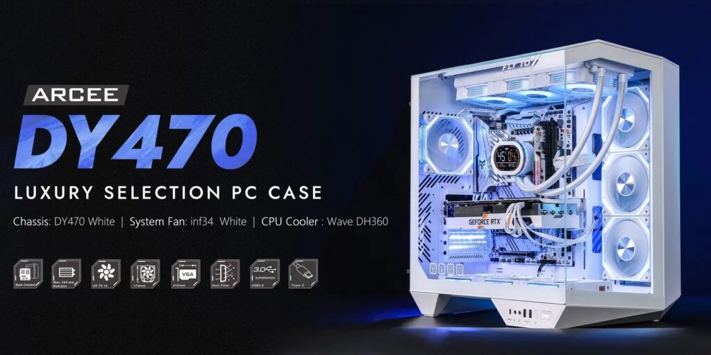 DarkFlash DY470 ATX PC Case Cover