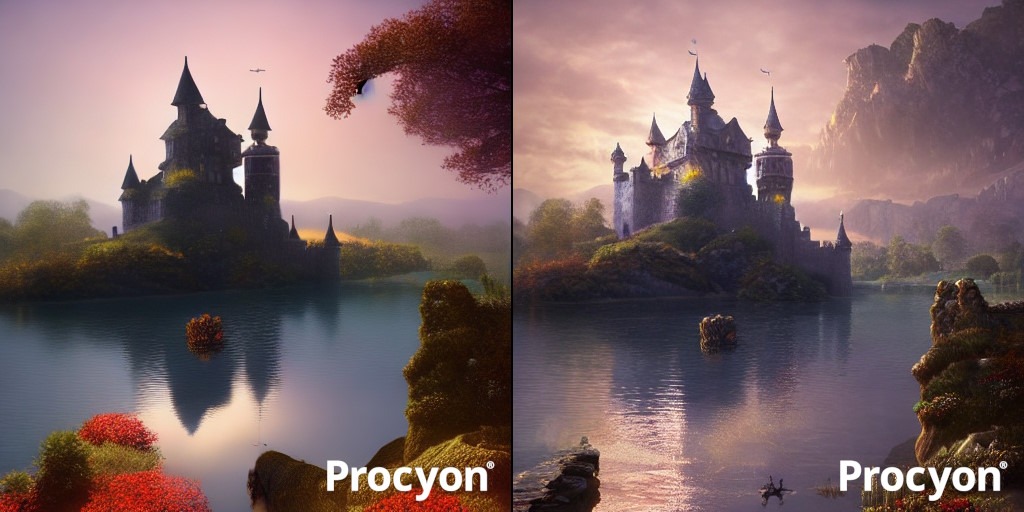 Procyon AI SD 1.5 INT8 FP16 comparison shots