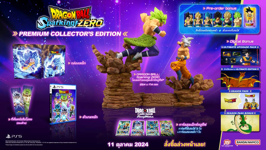 DRAGON BALL: Sparking ZERO พร้อมให้เล่นบนคอนโซลและ PC แล้ว 4 DBZ Premium