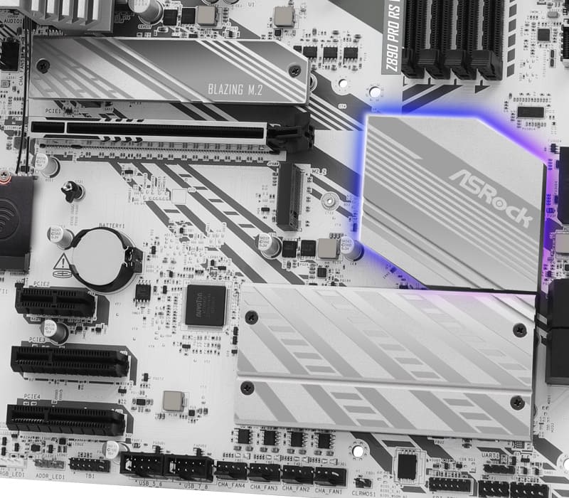 XXLM2Heatsink Z890 Pro RS WiFi White