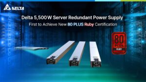 เดลต้า ประเทศไทย ผลิต PSU 5,500 วัตต์ ที่ผ่านมาตรฐาน 80 PLUS Ruby เป็นรุ่นแรกของโลก