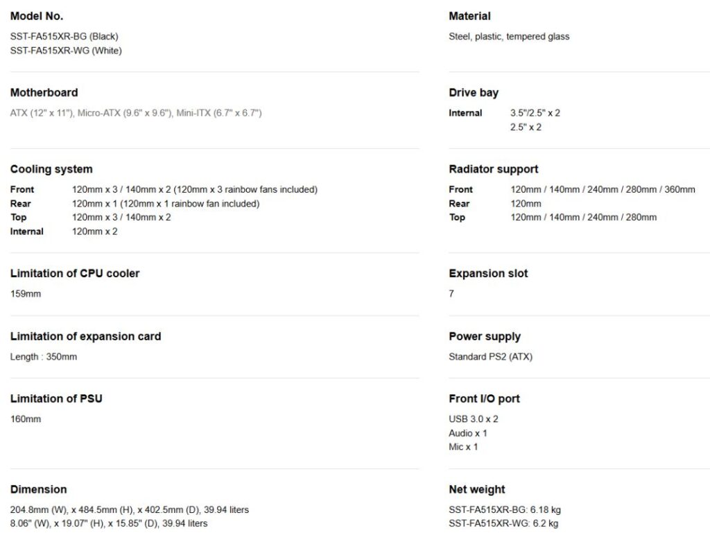 SILVERSTONE FARA 515XR 6