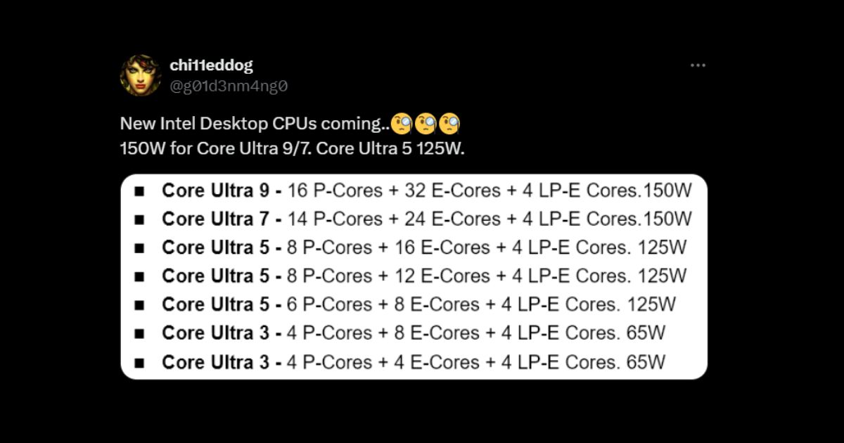 new core ultra nova lake s