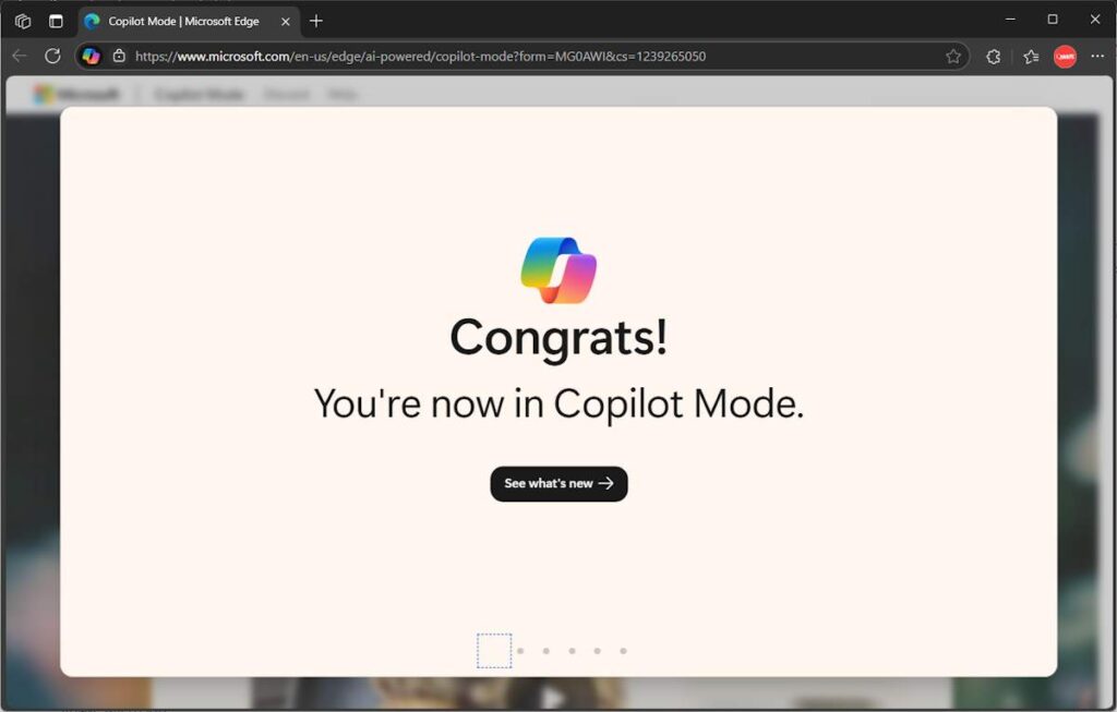 Edge - Copilot Mode
