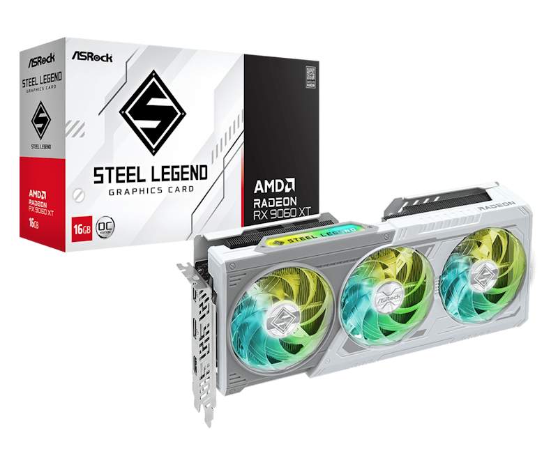 ASRock AMD Radeon RX 9060 XT Steel Legend 16GB OC