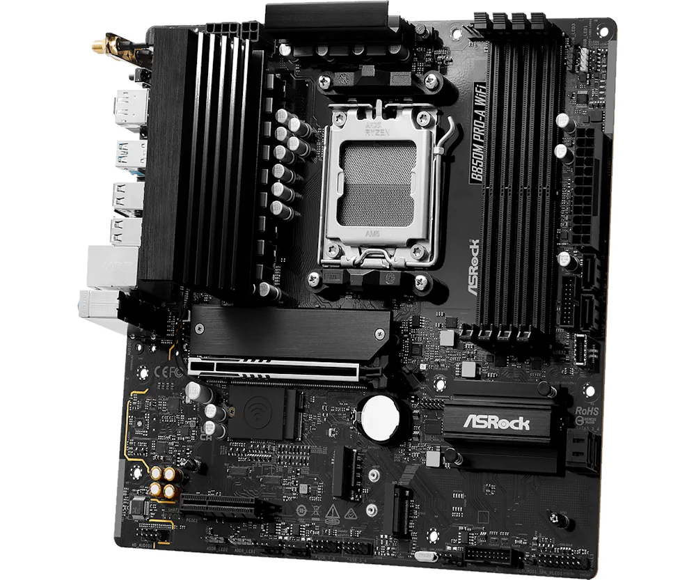 พรีวิว ASRock B850M Pro-A WiFi ตัวเลือกสุดคุ้มสำหรับผู้ใช้ AMD ที่ต้องการความสมดุลระหว่างประสิทธิภาพและราคา 3 ASRock B850M Pro A WiFi 5