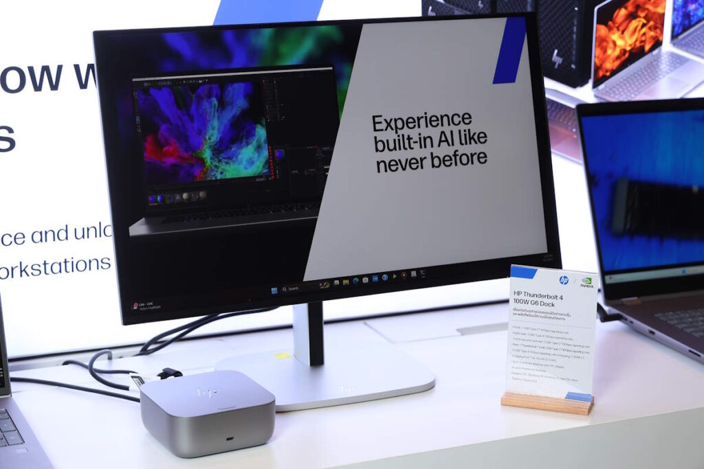 HP เปิดตัว AI Workstation ซีรีส์ Z: ขุมพลังใหม่สำหรับเศรษฐกิจดิจิทัลของไทย 2 HP Thunderbolt 4 100W G6 Dock 1