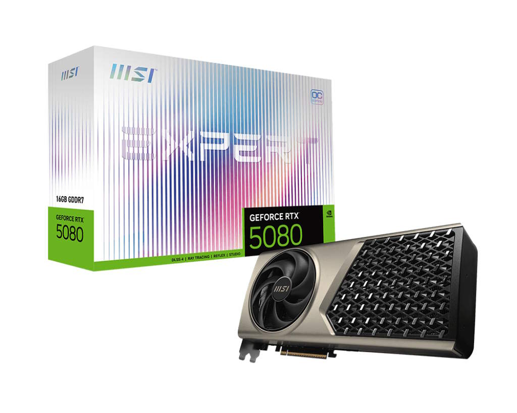 MSI เปิดตัว GeForce RTX 5080 16G EXPERT และ RTX 5070 Ti 16G EXPERT ขุมพลัง Blackwell สำหรับ Creator และ AI 2 GeForce RTX™ 5080 16G EXPERT