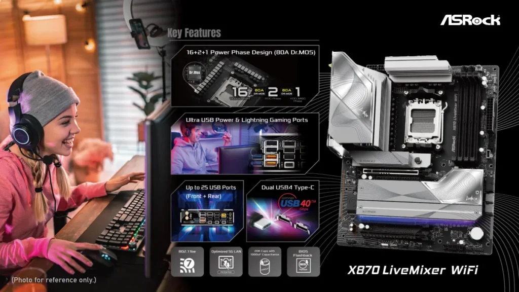 ASRock X870 LiveMixer WiFi 01
