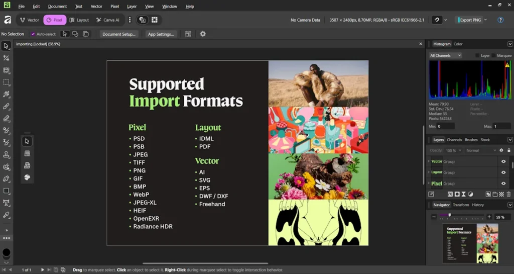 Canva, Affinity
