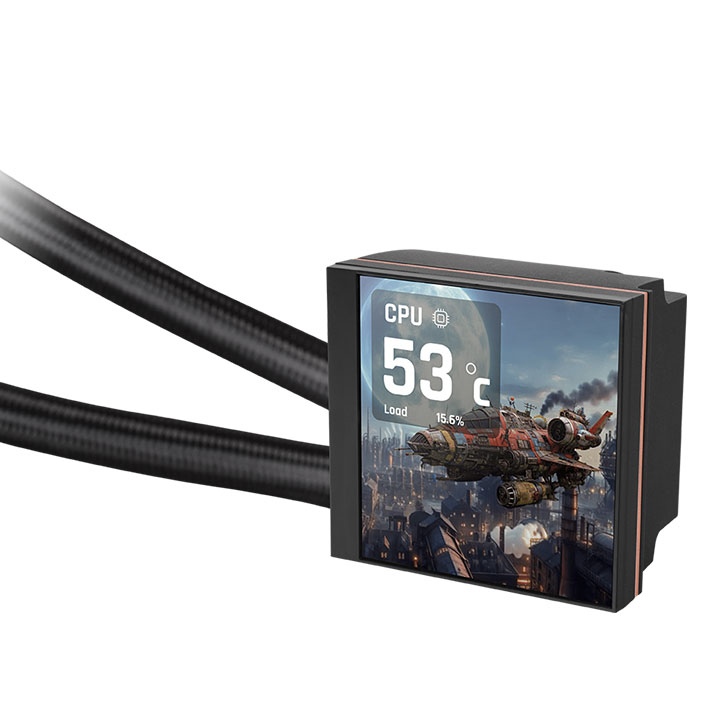 Thermaltake MAGFloe 360 Ultra ARGB Sync: AIO Liquid Cooler สุดล้ำด้วยจอ LCD 3.95 นิ้ว รองรับ TDP 355W สำหรับการระบายความร้อนแบบจัดเต็ม 2 magfloe 360 ultra argb sync aio bk 2rere