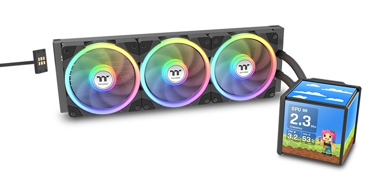 Thermaltake Minecube 360 Ultra ARGB Sync AIO Liquid Cooler: ระบบระบายความร้อนที่ผสานจอ LCD สี่หน้าจอสุดล้ำสมัย 3 minecube ultra argb sync 1