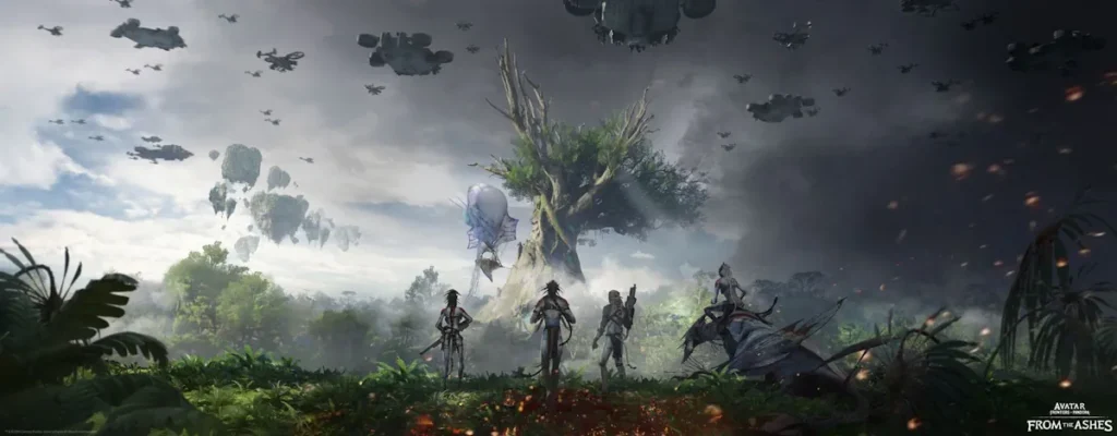 Avatar: Frontiers of Pandora - ส่วนเสริม “From the Ashes” เปิดให้เล่นแล้ว 3 AFOP From the Ashes Hometree Ash Concept Art 230925 6PMCET