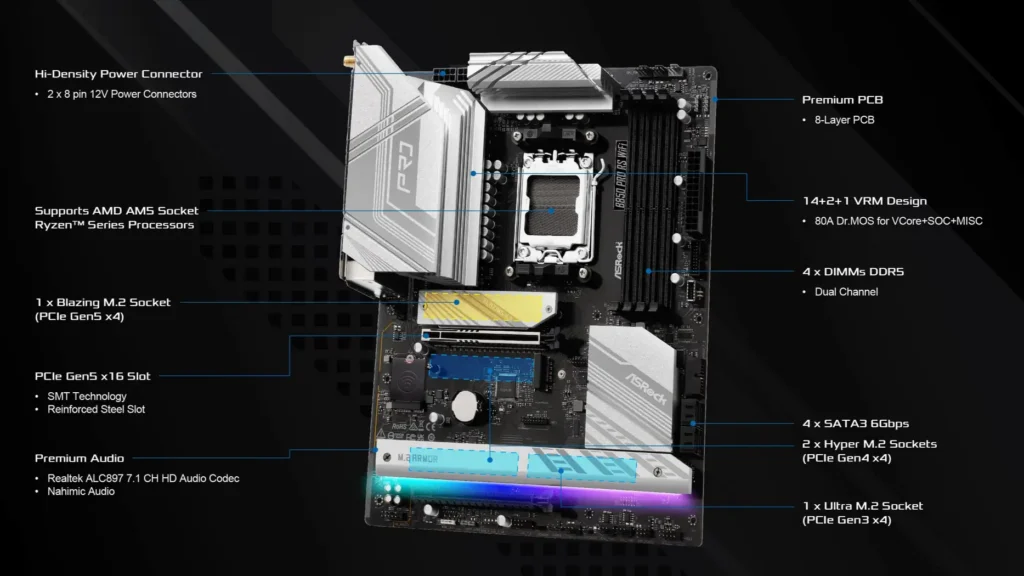 ASRock B850 Pro RS WiFi