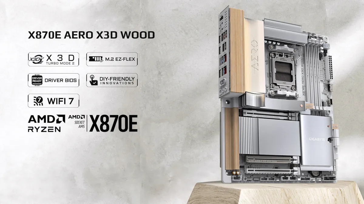 GIGABYTE X870E AERO X3D WOOD