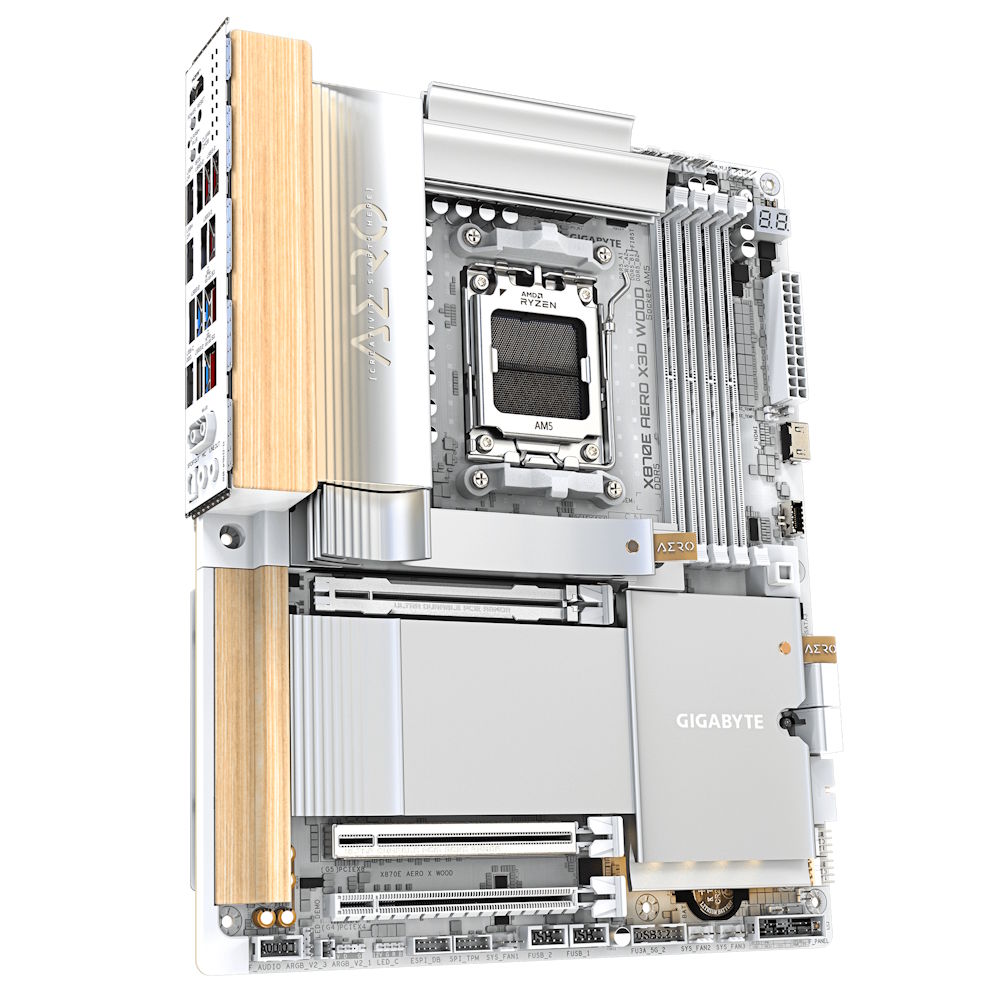 GIGABYTE เปิดตัว X870E AERO X3D WOOD เมนบอร์ดดีไซน์ลายไม้ ผสานความงามธรรมชาติเข้ากับเทคโนโลยีขั้นสุด 7 X870E AERO X3D WOOD