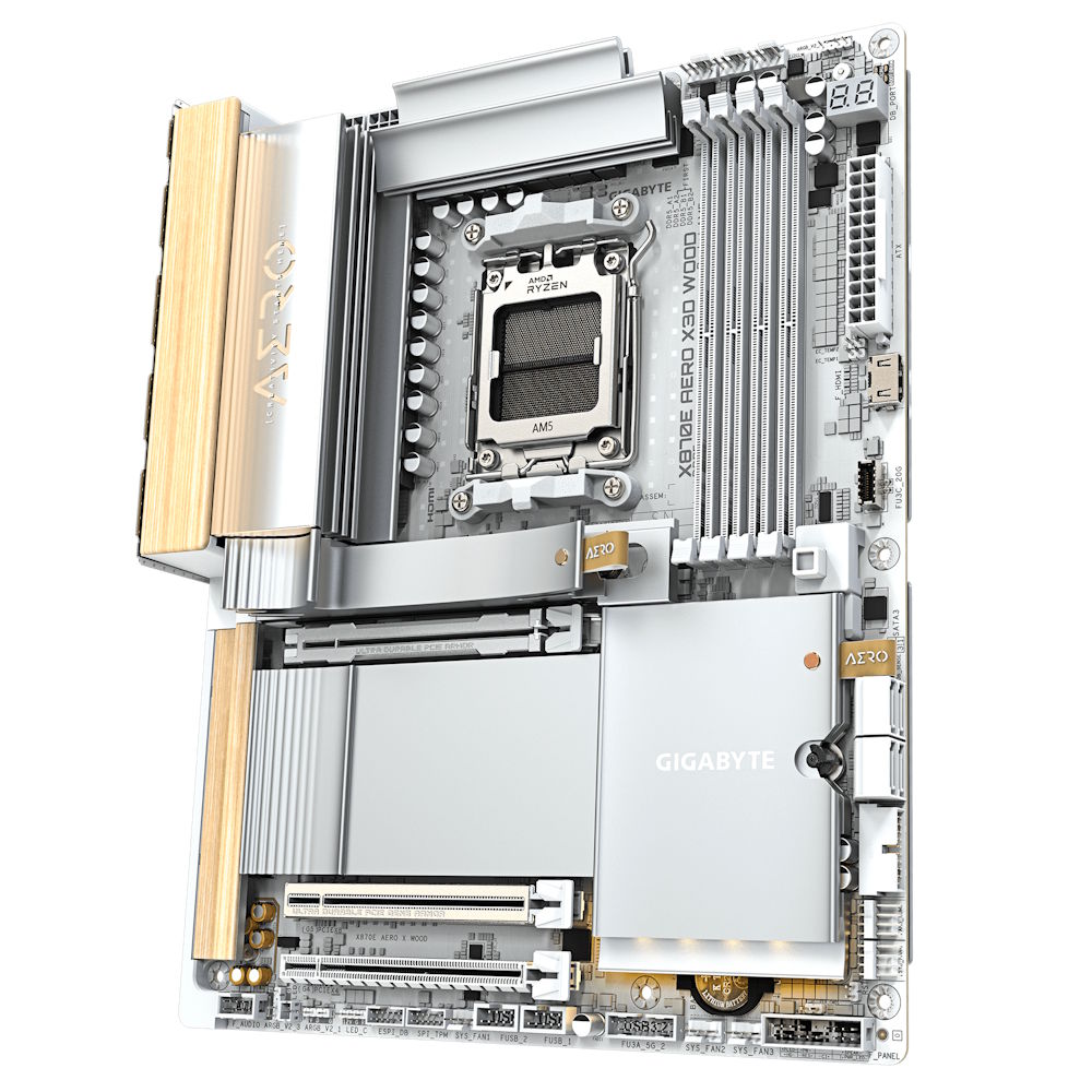 GIGABYTE เปิดตัว X870E AERO X3D WOOD เมนบอร์ดดีไซน์ลายไม้ ผสานความงามธรรมชาติเข้ากับเทคโนโลยีขั้นสุด 8 X870E AERO X3D WOOD