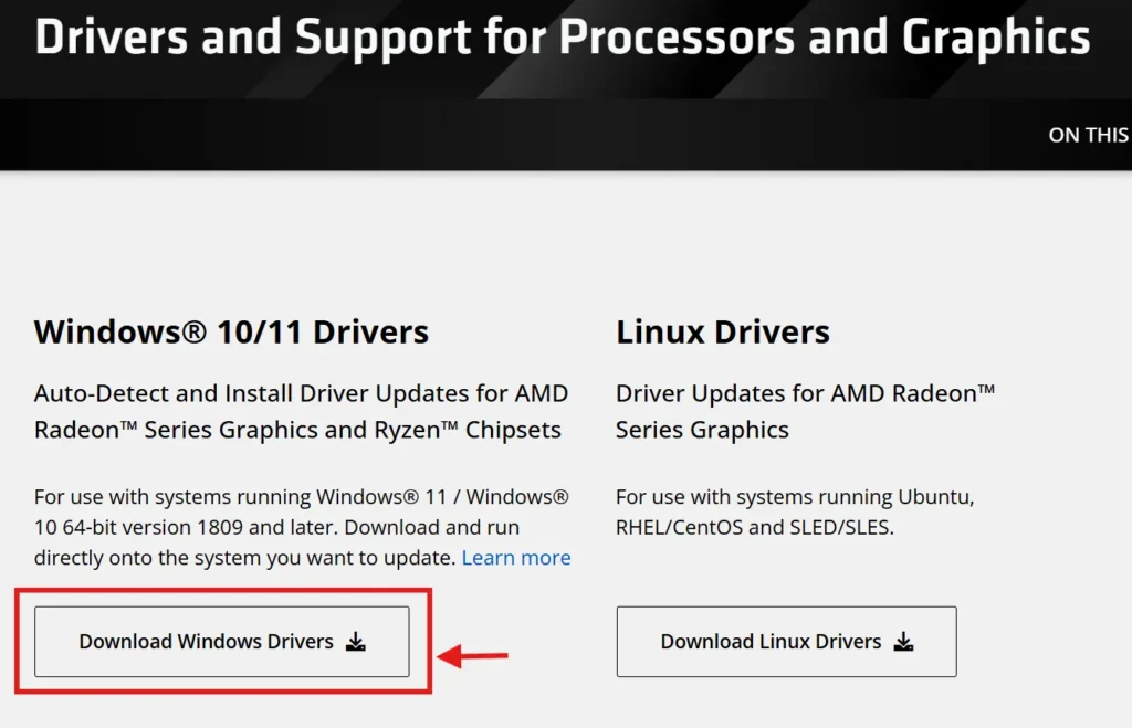สรุป Ryzen 3000G/4000G/5000G/8000G ซีรีส์ ที่ใช้ได้กับ AMD Software: Adrenalin Edition (อัปเดตปี 2026) 4 Auto Detect and Install Driver