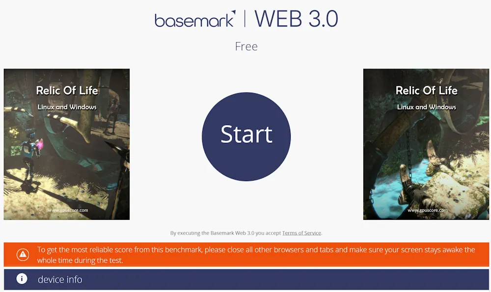 Basemark Web 3.0 เว็บทดสอบ GPU แบบออนไลน์ที่เชื่อถือได้