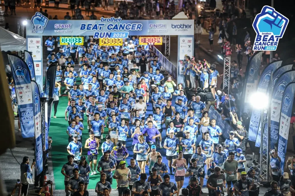 บราเดอร์ ตอกย้ำนิยาม ‘At your side’ ผ่านความสำเร็จ Brother Beat Cancer Run 2026 ระยะใหม่ 3 กม. ดันยอดบริจาคสะสมทะลุ 1.9 ล้านบาท 3 Brother Beat Cancer Run 2026 3