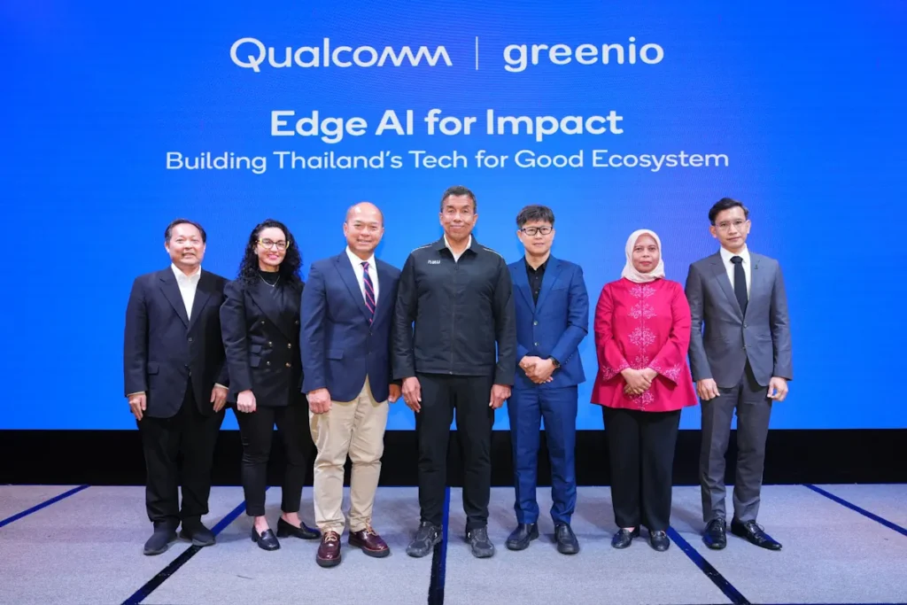 GreenIO โชว์ศักยภาพโซลูชัน Edge AI ยกระดับระบบนิเวศ Tech for Good รับมือวิกฤต PM2.5 เพื่อสุขภาวะที่ดีของคนไทย 5 Qualcomm GreenIO AIAT depa