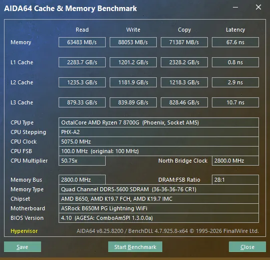 AIDA64: โปรแกรมวิเคราะห์และทดสอบระบบคอมพิวเตอร์แบบครบวงจร 4 AIDA64 Cache and Memory Benchmark