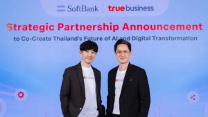 ทรูบิสิเนส ผนึก ซอฟต์แบงก์ ยักษ์โทรคมฯสัญชาติญี่ปุ่น สร้างนวัตกรรมเทคระดับเวิลด์คลาส ติดปีกองค์กรธุรกิจไทยเทียบสากล พร้อมเสริมแกร่งระบบนิเวศ AI ในประเทศไทย