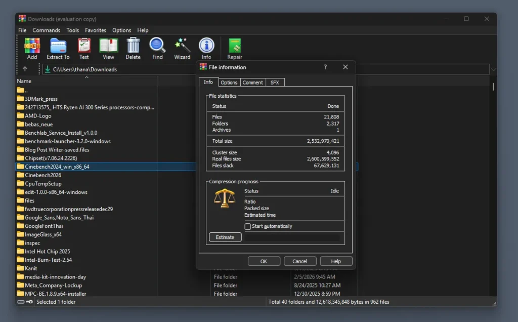 WinRAR 7.20 อัปเดตแรกของปี 2026 เพิ่มฟีเจอร์ที่ช่วยงาน และปรับปรุงประสิทธิภาพ รวมถึงแก้บักจากรุ่นก่อน ๆ 2 WinRAR720