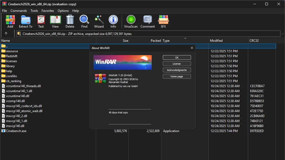 WinRAR 7.20 อัปเดตแรกของปี 2026 เพิ่มฟีเจอร์ที่ช่วยงาน และปรับปรุงประสิทธิภาพ รวมถึงแก้บักจากรุ่นก่อน ๆ