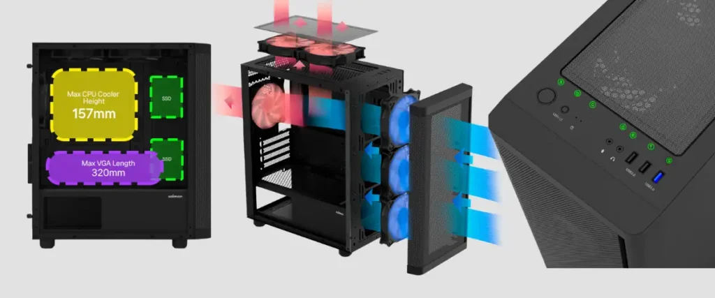 Ascenti เปิดตัว ZALMAN CHRONIX V2, M4 SE และ N7 PLUS V2 เคสใหม่สามรุ่น นิยามใหม่ของความ "สวย" และ "คุ้ม" ที่สุดแห่งปี 7 ZALMAN CASE CHRONIX 7