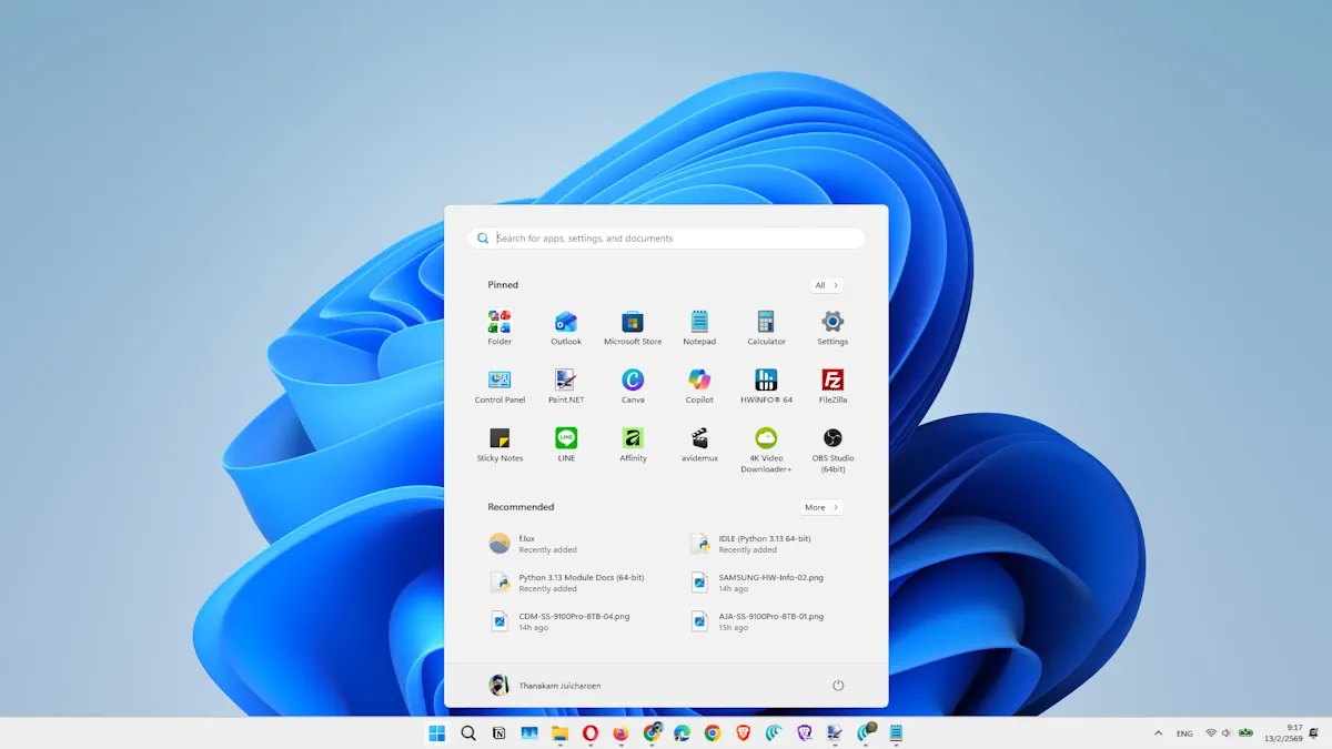 windows taskbar