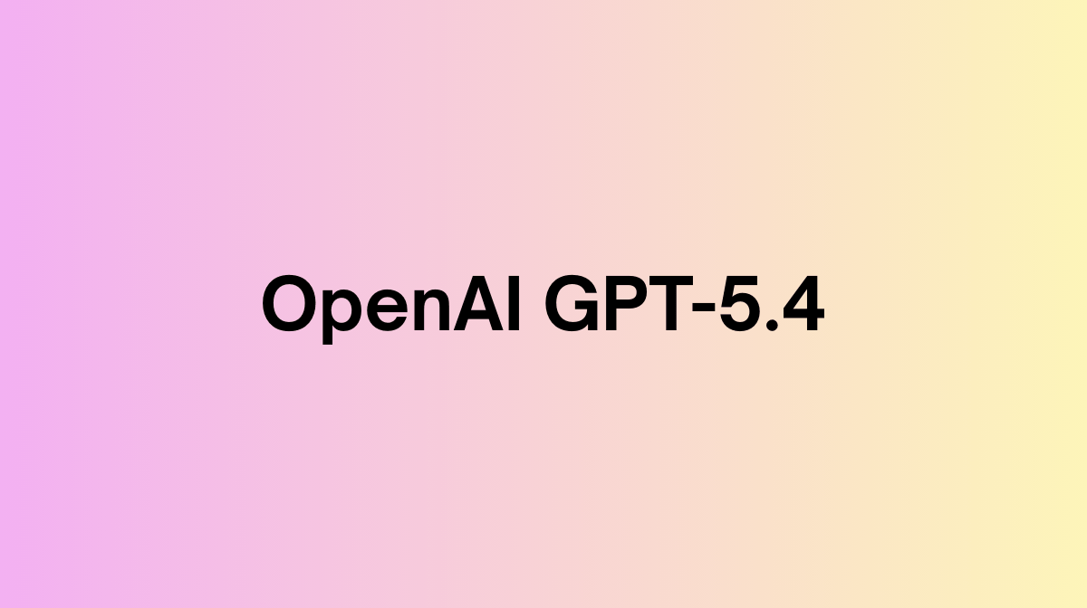 OpenAI GPT 5 4