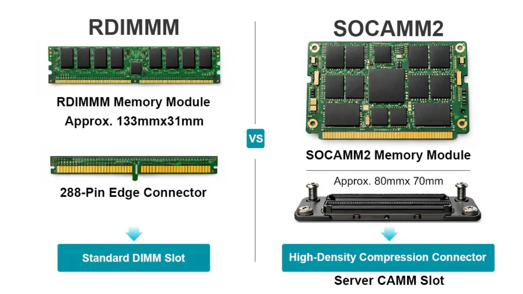 RDIMMM vs SOCAMM2