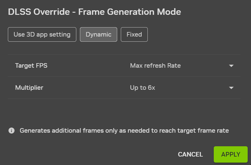 dlss 4 5 dynamic multi frame generation max refresh rate