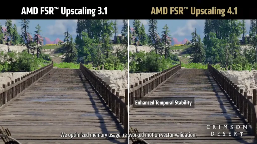 AMD ประกาศอย่างเป็นทางการ! RX 7000 Series รองรับ FSR 4.1 เดือนกรกฎาคมนี้ RX 6000 รอต้นปี 2027 3 FSR4.1 VS FSR3.1
