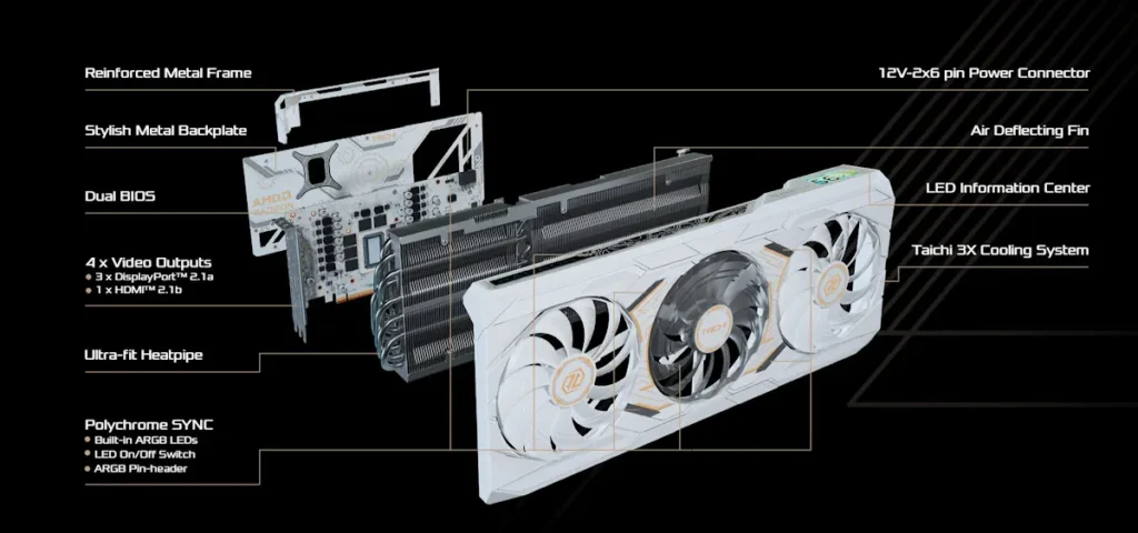 AMD Radeon™ RX 9070 XT Taichi White 16GB OC